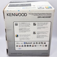 Kenwood DPX-M3300BT Dual Din Sized Digital Media Receiver with Bluetooth USB AUX