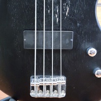 Cort Action Jr 3/4 Electric Bass Guitar Black Short Scale with Soft Case