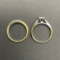 Ladies 18ct Yellow Gold Diamond Wedding Set Ring