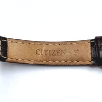 Citizen G002-S114306 Quartz Gold Tone Ladies Brown Leather Band Watch