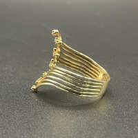 Ladies 9ct Yellow Gold Fancy Natural Diamond Ring