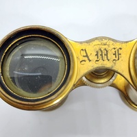 Lemaire Paris Antique Circa 1890s Mother Of Pearl Shell Opera Glasses Binocular