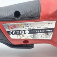 Milwaukee M18 FUEL 125mm Cordless Angle Grinder M18 CAG125XPD Skin Only