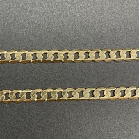 Unisex 9ct Yellow Gold Curb Link Necklace