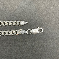 Mens 925 Sterling Silver Curb Link Bracelet