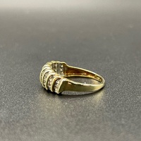 Ladies 9ct Yellow Gold Natural Diamond Ring