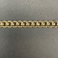 Ladies 9ct Yellow Gold Double Belcher Link Bracelet