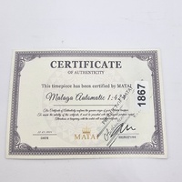 MATAI Malaga Automatic Watch Limited Edition Black Dial Stainless Steel Band