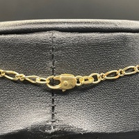Unisex 9ct Yellow Gold Figaro Link Necklace