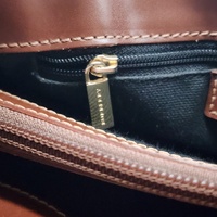 Burberry Haymarket Nova Check Coated Canvas Tote Bag with Brown Leather Trim