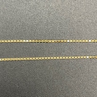 Ladies 18ct Yellow Gold Box Link Chain & Heart Pendant