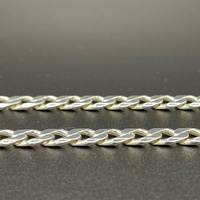 Mens 925 Sterling Silver Curb Link Necklace