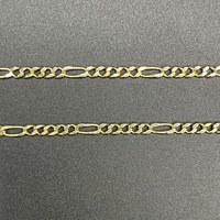 Unisex 14ct Yellow Gold Figaro Link Necklace