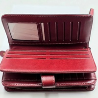 Luis Santini Women's Wallet Bifold Leather Card Holder Coin Pocket Compact Purse
