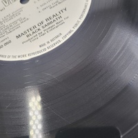 Black Sabbath Master Of Reality 1971 AUS Vertigo White Label Black Text LP