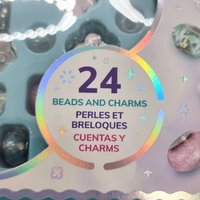 Make It Real Clover Top Jewelry Set DIY 24 Beads Charms 3 Bracelets Kit Girls