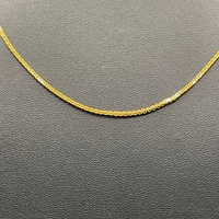 Unisex 22ct Yellow Gold Wheat Link Necklace