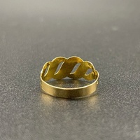 Ladies 21ct Yellow Gold Swirl Ring