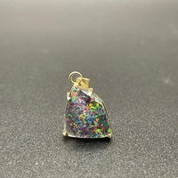 Ladies 9ct Yellow Gold Opal Stone Pendant