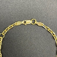 Child's 18ct Yellow Gold Anchor Link ID Bracelet