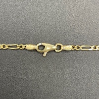 Unisex 14ct Yellow Gold Figaro Link Necklace