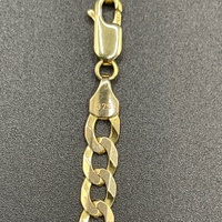 Unisex 9ct Yellow Gold Curb Link Necklace
