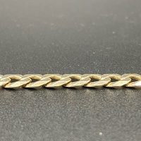 Mens 9ct Yellow Gold Curb Link Bracelet