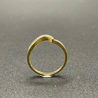 Ladies 18ct Yellow Gold Natural Diamond Enhancer Ring