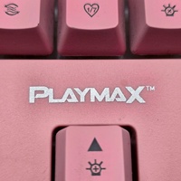 Playmax RGB Wired Keyboard Mouse Bundle Pink Taboo Backlit Gaming Set