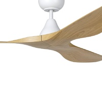 Eglo Surf 52 Inch DC Ceiling Fan Oak Blades White Motor 20549816 Remote Included