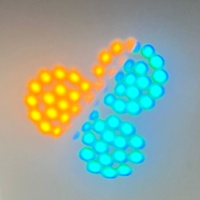 Mini LEDSPOT Moving Headlight ZQ-B242-BLACK DJ Party Light 8 Gobo 15 Colours