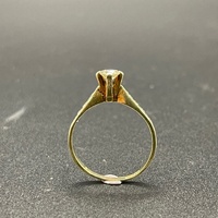 Ladies 14ct Yellow Gold Natural Diamond Ring