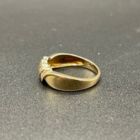 Ladies 10ct Yellow Gold Natural Diamond Ring