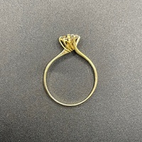 Ladies 18ct Yellow Gold Cubic Zirconia Ring