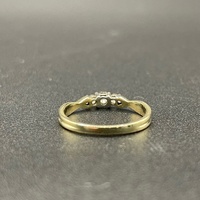 Ladies 9ct Yellow Gold Natural Diamond Ring