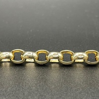 Ladies 9ct Yellow Gold Oval Belcher Link Bracelet