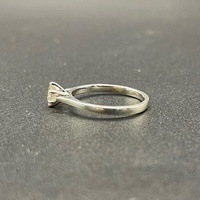 Ladies 14ct White Gold Natural Diamond Ring