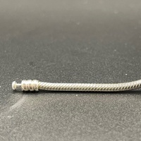 Ladies 925 Sterling Silver Pandora Snake Link Charm Bracelet