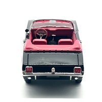 1965 Ford Mustang Convertible 1:32 Diecast Raven Black Red Interior