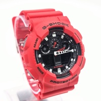 Casio G-Shock GA-100B-4ADR Analog Digital Resin Strap Mens Red Watch 200m WR