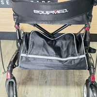 EquipMed Upright Rollator Walker with Forearm Rest Support HELRLTEQU5GA