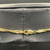 Ladies 18ct Yellow Gold Singapore Twist Link Necklace