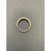 Ladies 9ct Yellow Gold Natural Diamond Ring