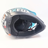 Fox V2 Vicious Army MX Helmet Aqua Orange XL 61-62cm Fiberglass Shell