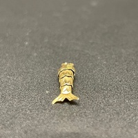 Unisex 14ct Yellow Gold Fish Pendant