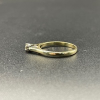 Ladies 9ct Yellow Gold Diamond Ring