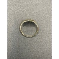 Mens 9ct Yellow Gold Oval Signet Ring