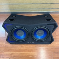 US-Audio BEZERK Twin 12 Inch Subwoofer in Box Dual Car Audio Speaker Enclosure