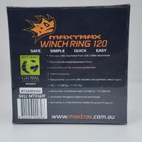 Maxtrax Winch Ring 120 Soft Shackle Recovery 12500kg CNC Aluminium