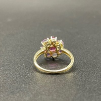 Ladies 9ct Yellow Gold Purple Gemstone Ring